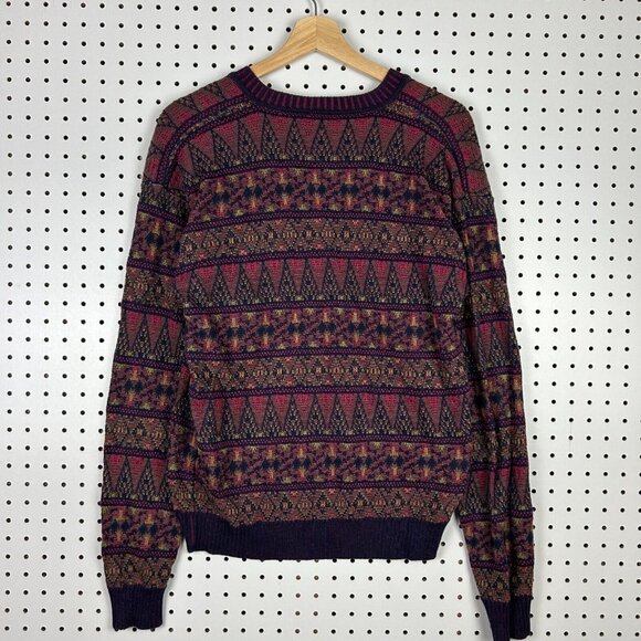 Walter Hagen Italian Made Knit Sweater Men's Medium Multicolor Coogi STYLE Italy - Picture 4 of 6
